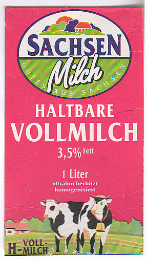Deutschland: Sachsen Milch - Haltbare Vollmilch