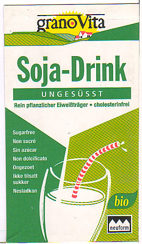 Deutschland: Neuform grano Vita - Soja-Drink ungesüsst, bio, cholesterinfrei