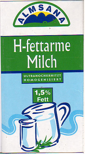 Deutschland: Almsana - H-fettarme Milch