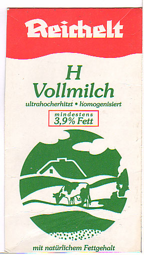 Deutschland: Reichelt - H Vollmilch mit natürlichem Fettgehalt