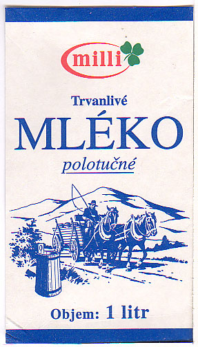 Tschechien: Milli - Trvanlive Mleko, polotucne