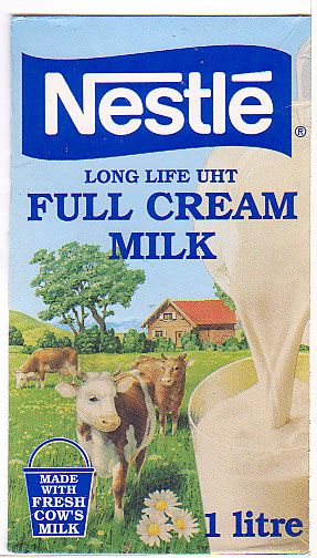 Vereinigte Republik Tansania: Nestle - Full Cream Milk, long life UHT