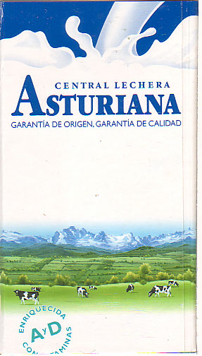 Spanien: Central Lechera Asturiana - noname, garantia de origen, garantia de calidad 