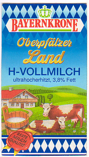 Deutschland: Bayernkrone - Oberpfälzer Land, H-Vollmilch, ultrahocherhitzt