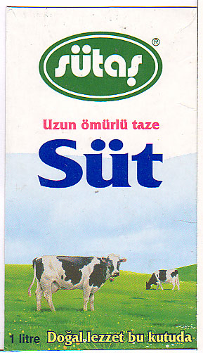 Türkei: Sütas - Süt, Uzun ömürlü taze, Dogal lezzet bu kutuda