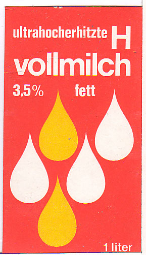 Deutschland: ultrahocherhitzte H Vollmilch, 3,5 % Fett