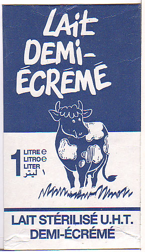 Frankreich: Lait demi-ecreme