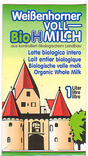 Deutschland: Weienhorner - Bio H Vollmilch aus kontrolliert kologischem Landbau