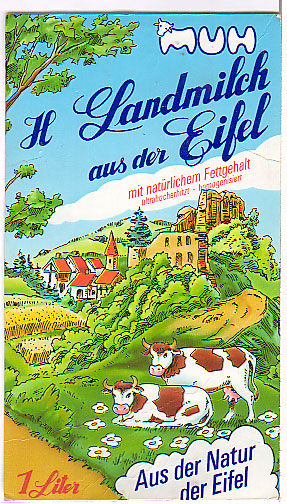 Deutschland: Muh - H Landmilch aus der Eifel, mit natrlichem Fettgehalt, ultrahocherhitzt, homogenisiert