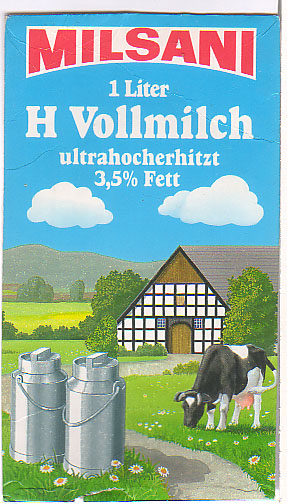 Deutschland: Milsani - H Vollmilch, ultrahocherhitzt